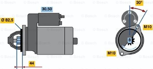 BOSCH 0 986 016 591 - Стартер unicars.by