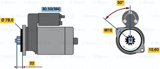 BOSCH 0 986 016 151 - Стартер unicars.by