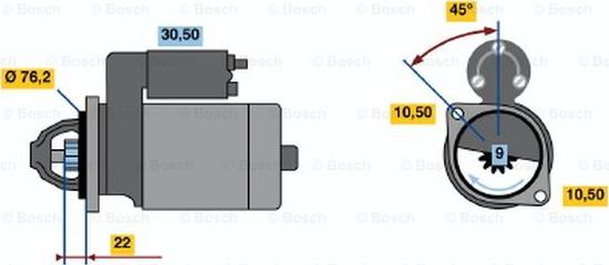 BOSCH 0 986 016 860 - Стартер unicars.by