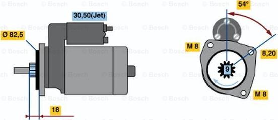 BOSCH 0 986 016 320 - Стартер unicars.by