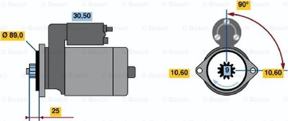 BOSCH 0 986 016 261 - Стартер unicars.by