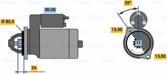 BOSCH 0 986 016 200 - Стартер unicars.by