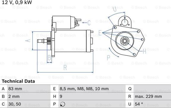 BOSCH 0 986 016 790 - Стартер unicars.by