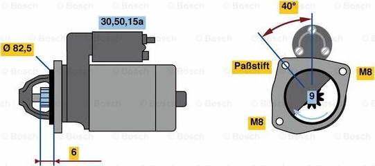 BOSCH 0 986 010 660 - Стартер unicars.by