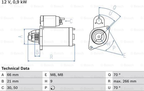 BOSCH 0 986 010 200 - Стартер unicars.by