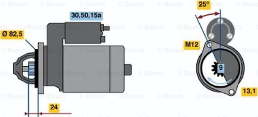 BOSCH 0 986 010 780 - Стартер unicars.by