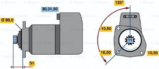 BOSCH 0 986 011 460 - Стартер unicars.by