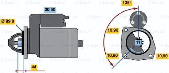 BOSCH 0 986 011 170 - Стартер unicars.by