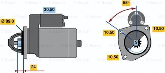 BOSCH 0 986 011 790 - Стартер unicars.by