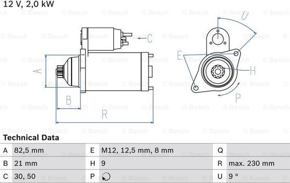 BOSCH 0 986 018 940 - Стартер unicars.by