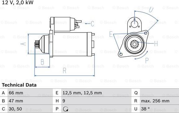 BOSCH 0 986 018 930 - Стартер unicars.by