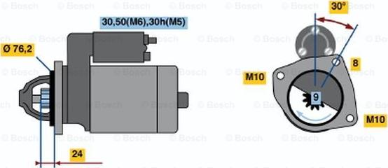 BOSCH 0 986 018 460 - Стартер unicars.by