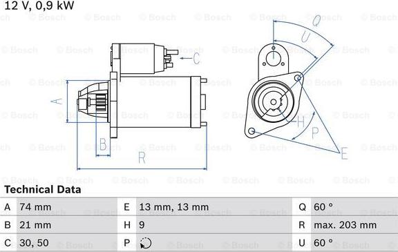 BOSCH 0 986 018 840 - Стартер unicars.by