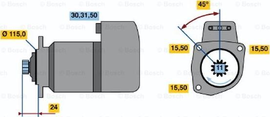 BOSCH 0 986 018 810 - Стартер unicars.by