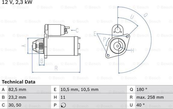 BOSCH 0 986 018 290 - Стартер unicars.by