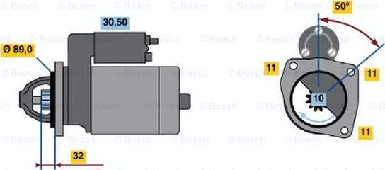 BOSCH 0 986 018 240 - Стартер unicars.by