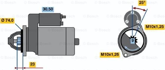 BOSCH 0 986 013 531 - Стартер unicars.by