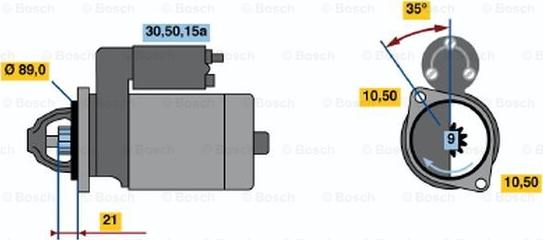 BOSCH 0 986 013 160 - Стартер unicars.by