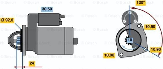 BOSCH 0 986 013 180 - Стартер unicars.by