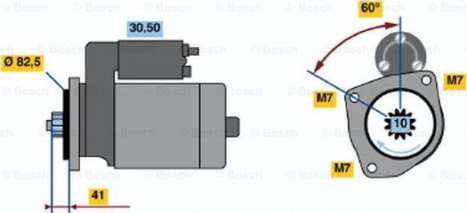 BOSCH 0 986 013 831 - Стартер unicars.by