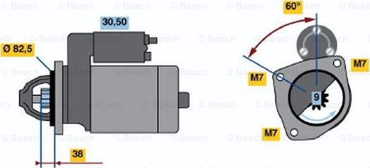 BOSCH 0 986 013 791 - Стартер unicars.by