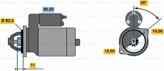 BOSCH 0 986 012 931 - Стартер unicars.by