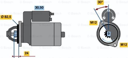 BOSCH 0 986 012 690 - Стартер unicars.by