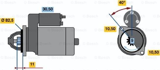 BOSCH 0 986 012 101 - Стартер unicars.by