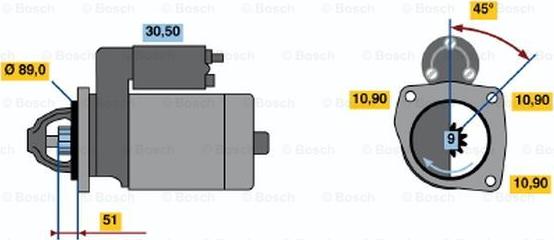 BOSCH 0 986 012 750 - Стартер unicars.by