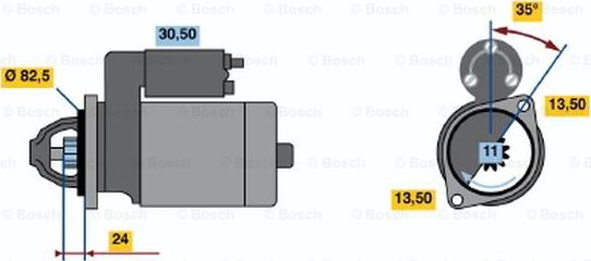 BOSCH 0 986 012 710 - Стартер unicars.by