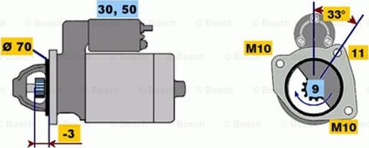 BOSCH 0 986 017 470 - Стартер unicars.by