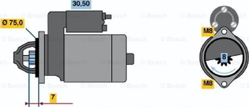 BOSCH 0 986 017 571 - Стартер unicars.by