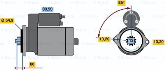 BOSCH 0 986 017 641 - Стартер unicars.by