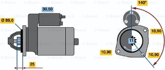 BOSCH 0 986 017 290 - Стартер unicars.by