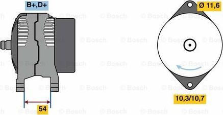 BOSCH 0 986 080 630 - Генератор unicars.by