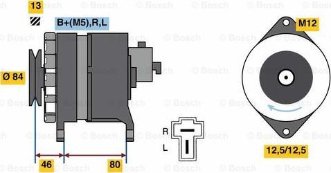 BOSCH 0 986 080 160 - Генератор unicars.by