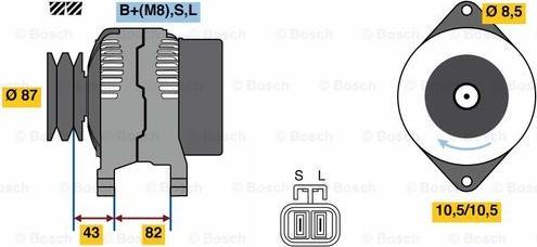 BOSCH 0 986 080 860 - Генератор unicars.by