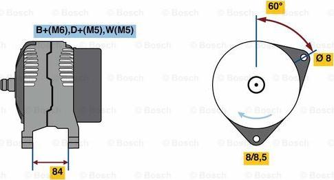 BOSCH 0 986 080 820 - Генератор unicars.by