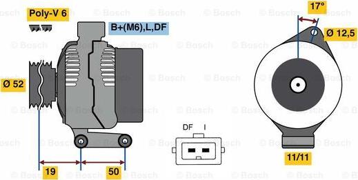 BOSCH 0 986 080 230 - Генератор unicars.by