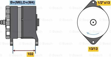 BOSCH 0 986 081 030 - Генератор unicars.by