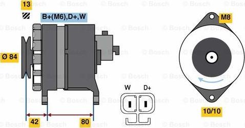 BOSCH 0 986 081 240 - Генератор unicars.by