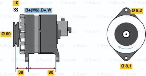 BOSCH 0 986 034 450 - Генератор unicars.by