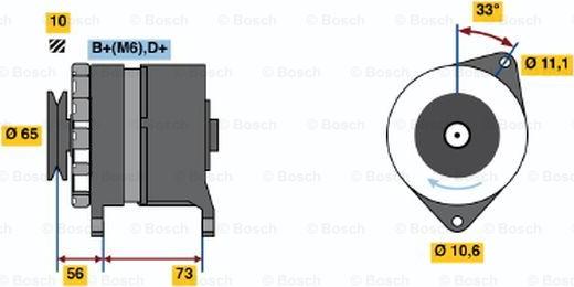 BOSCH 0 986 034 480 - Генератор unicars.by