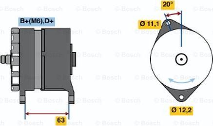 BOSCH 0 986 034 420 - Генератор unicars.by