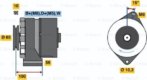 BOSCH 0 986 034 530 - Генератор unicars.by