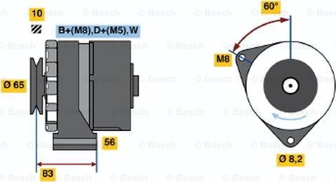 BOSCH 0 986 034 570 - Генератор unicars.by