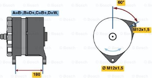 BOSCH 0 986 034 600 - Генератор unicars.by