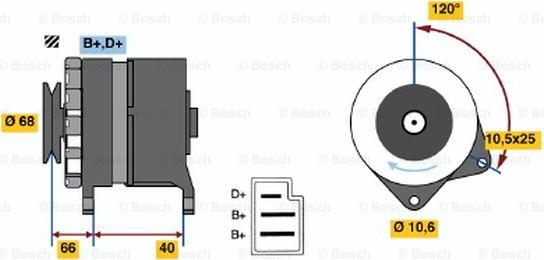 BOSCH 0 986 034 630 - Генератор unicars.by