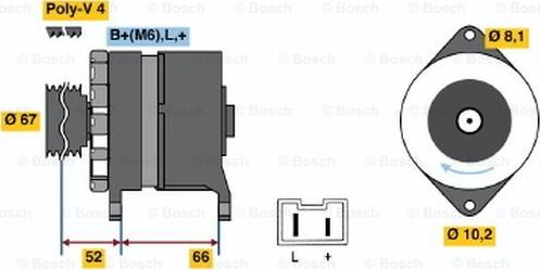 BOSCH 0 986 034 000 - Генератор unicars.by