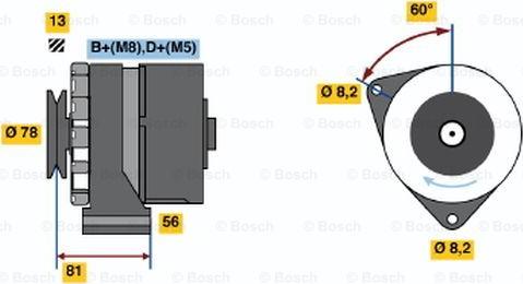 BOSCH 0 986 034 080 - Генератор unicars.by